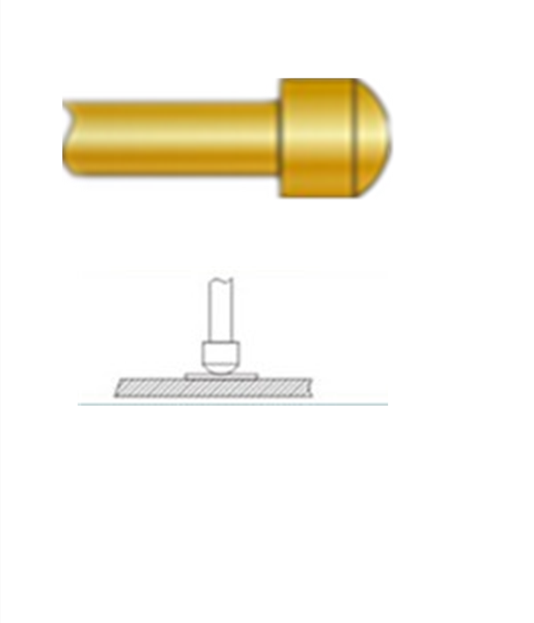 圓頭探針、探針用法圖、探針原理圖、測試探針圖片