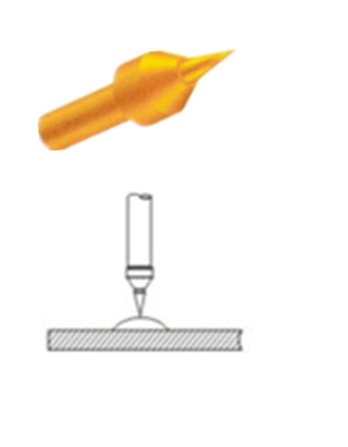 探針頭型、測(cè)試探針探針頭、探針頭部形狀、頂針頭